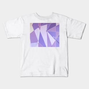 Purple Geometric Shape Kids T-Shirt